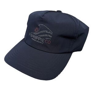 Fish Hippie Hat‎ Cap Strapback Navy Adjustable 5-Panel Performance Fishing NWT